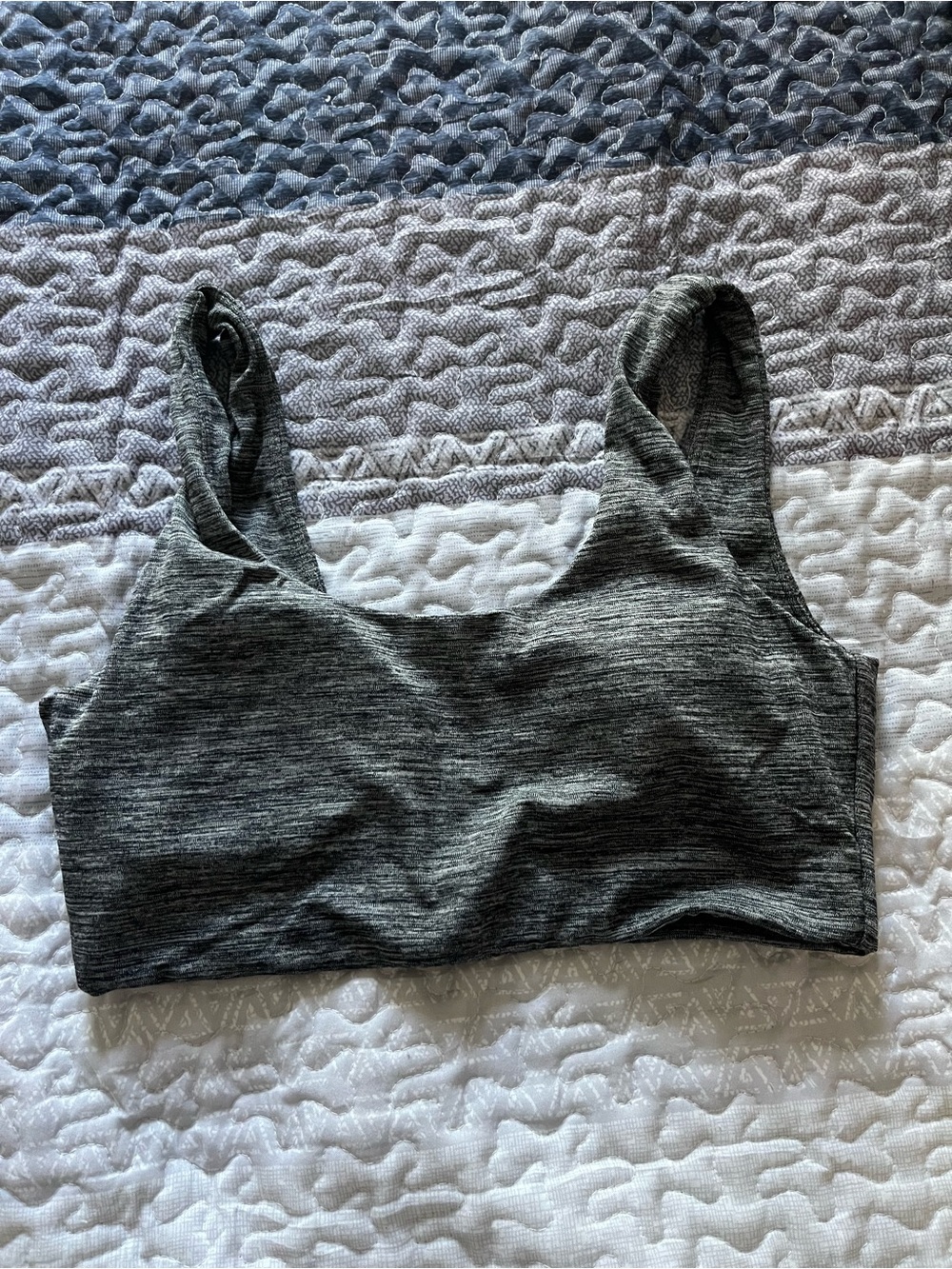 PARAGON Heather Charcoal Seamless Sports Bralette